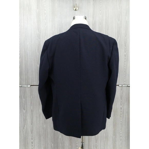 Stafford Men's Wool Blend Two-Button Blazer‎ Sport Size 46R - Picture 6 of 10